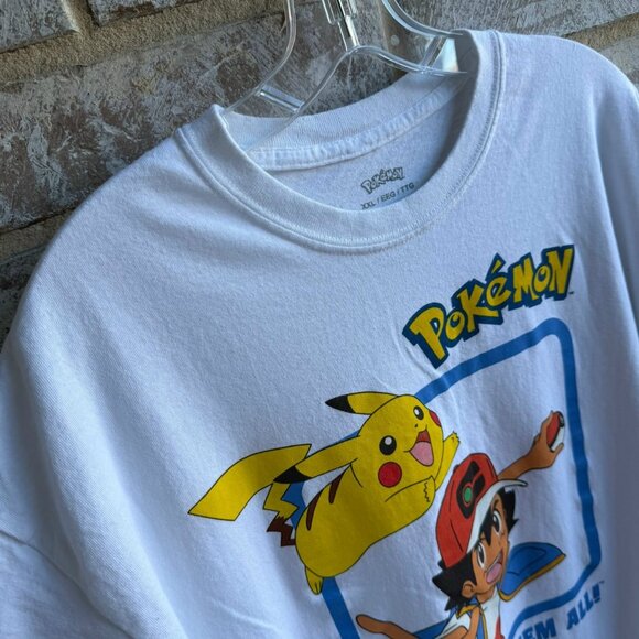 Pokemon Short Sleeve Crew Neck "Gotta Catch 'Em All !" Cotton T-Shirt Size XXL. - Picture 4 of 7